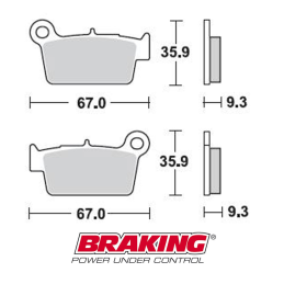 PASTIGLIE POST. BRAKING GASGAS 10-15 