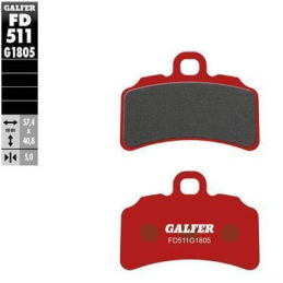 FRONT GALFER BRAKE PADS TXT PRO 19-22