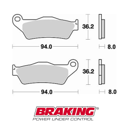 PASTIGLIE ANT. BRAKING 96-99 GASGAS